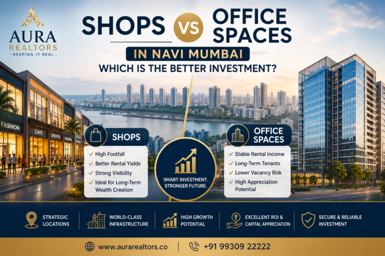 Shops vs Office Spaces in Navi Mumbai: Which Is the Better Investment?